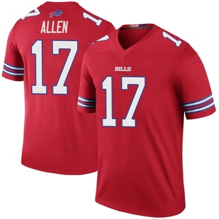 Legend Josh Allen Youth Buffalo Bills Color Rush Jersey - Red