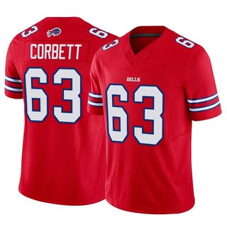 Limited Austin Corbett Men's Buffalo Bills Vapor F.U.S.E. Jersey - Red