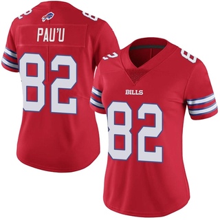 Limited Neil Pau'u Women's Buffalo Bills Color Rush Vapor Untouchable Jersey - Red