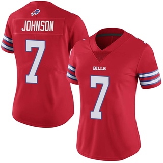 Limited Taron Johnson Women's Buffalo Bills Color Rush Vapor Untouchable Jersey - Red