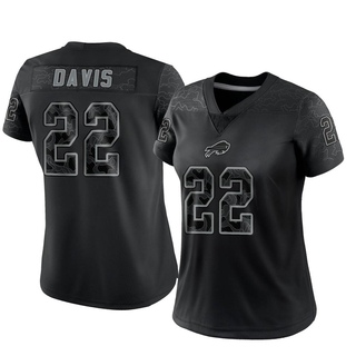 Limited Vontae Davis Women's Buffalo Bills Reflective Jersey - Black