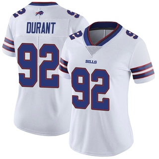 Limited Zane Durant Women's Buffalo Bills Color Rush Vapor Untouchable Jersey - White